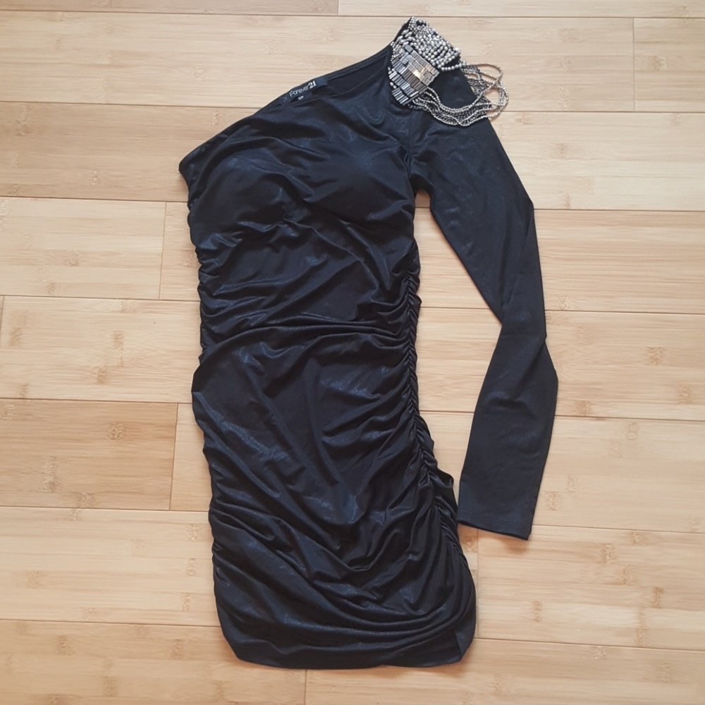 One Shoulder Glam Dress